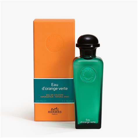 hermes blue bottle perfume|Hermes orange verte bottle.